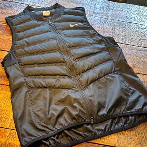 Nike Black Quilted Sleeveless Puffer Vest